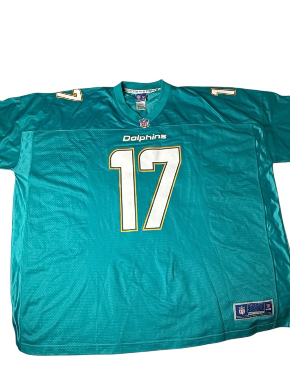 Miami Dolphins Jersey RYAN TANNEHILL Sewn Teal Green Men SZ 5XL Football #17